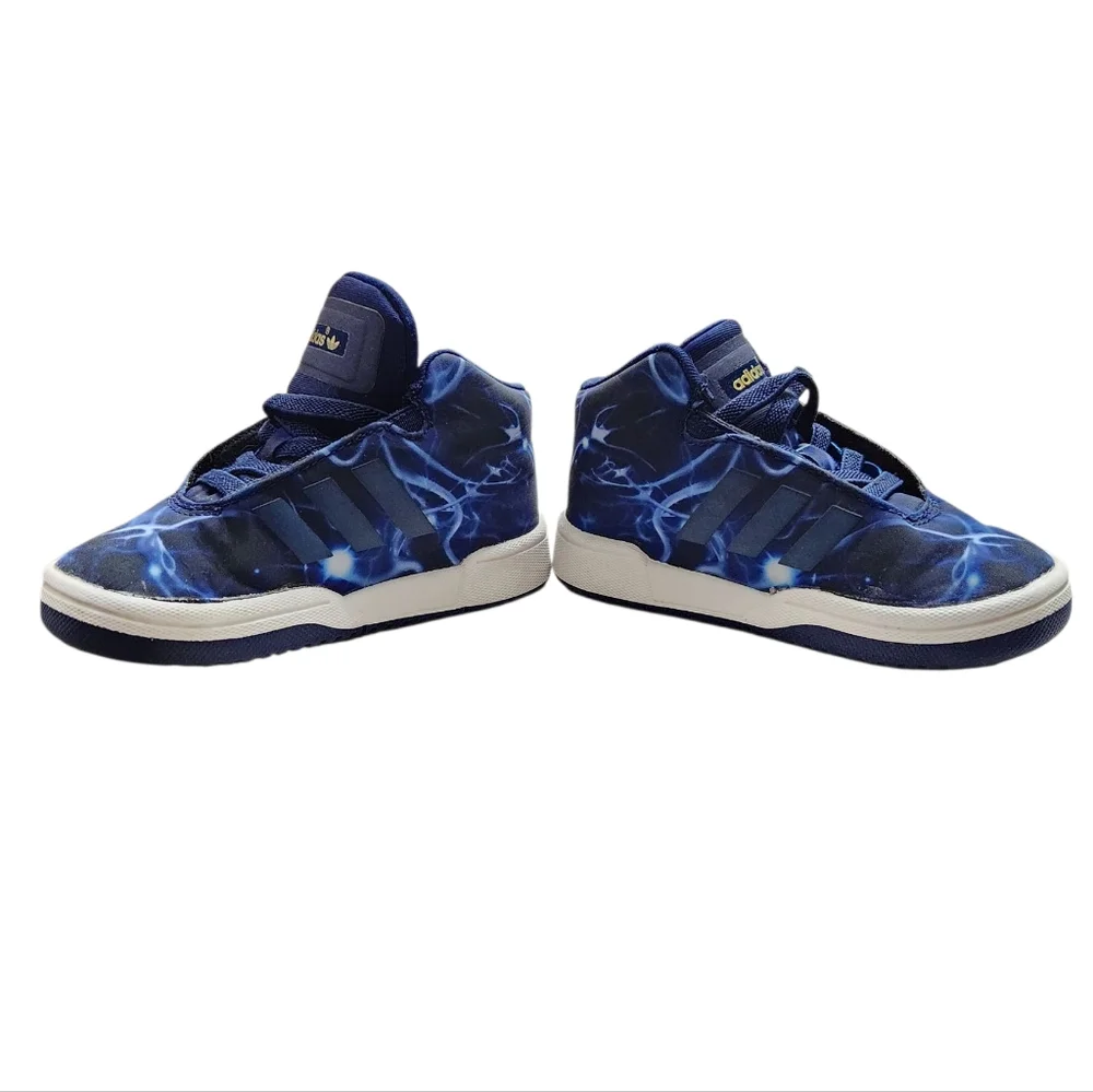 Adidas‎ Veritas Mid Top Toddler Shoes Blue Nebula Fit Foam Sneakers Kids Shoes